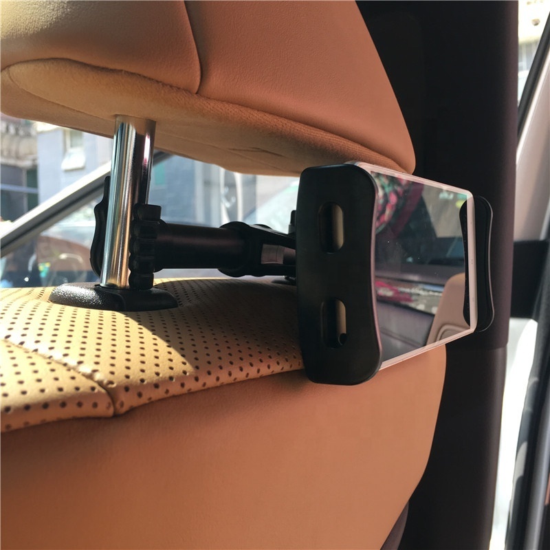 High Quality 360 Degree Rotation Backseat Car Mobile Phone Holder Rear Seat Pillow Support Bracket Headrest Tablet Mount For Car