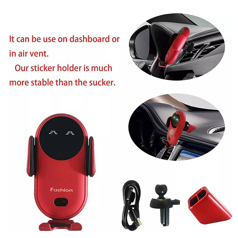 Manufacturer wireless charger car mobile phone holder induction smart sensor fast charging holder