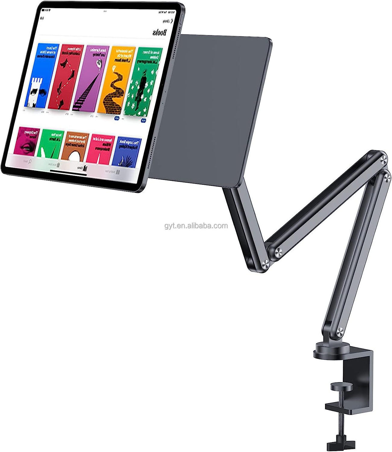 Magnetic Foldable Arm Tablet Stand, Multi-Joint Adjustable Premium Portable iPad Stand for iPad Pro 11 12.9