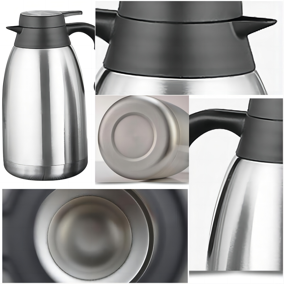 Factory Vacuum Jug Insulated Stainless Steel Coffee Carafe Household Portable Warm Kettle Thermos Teapot