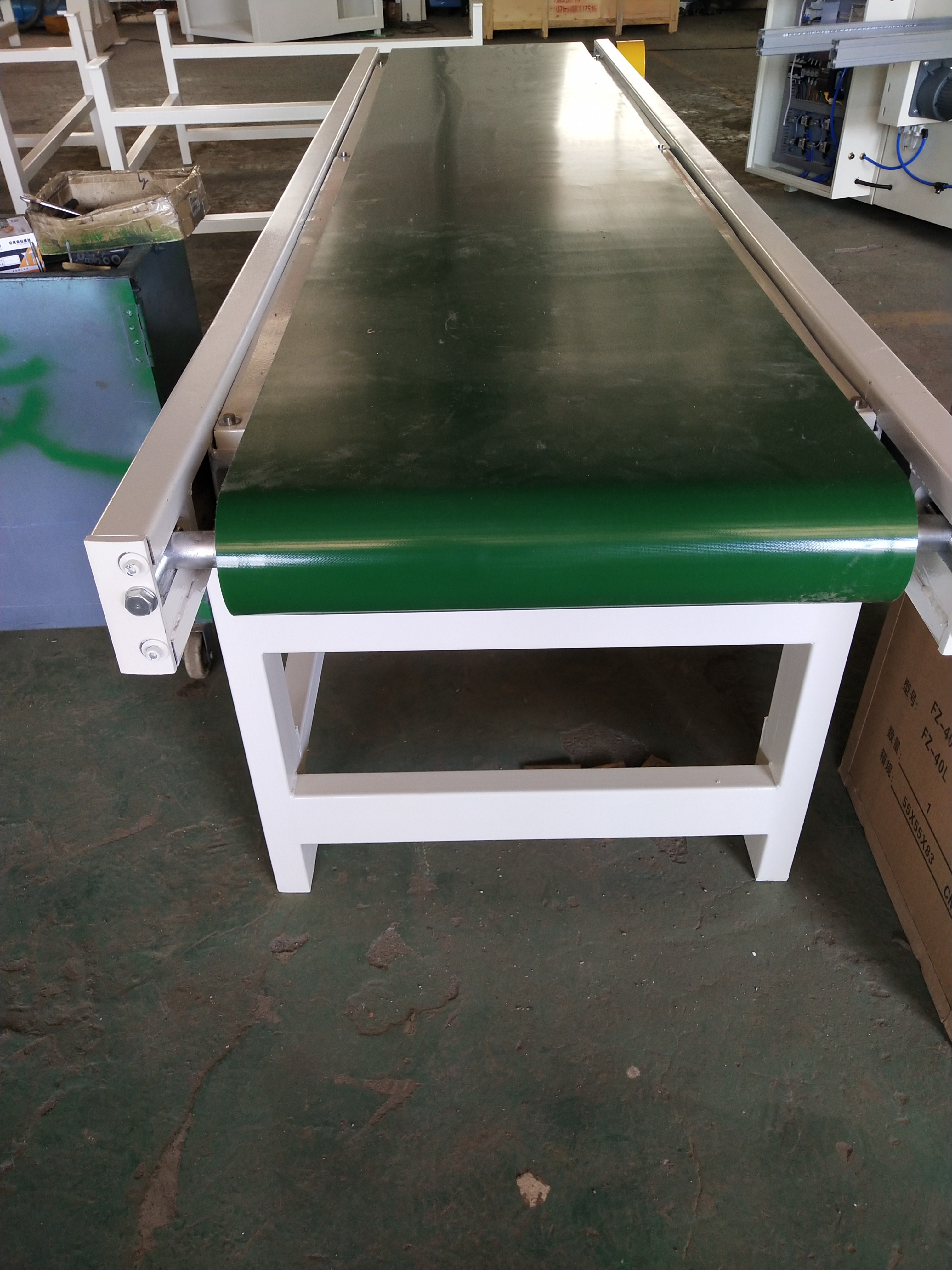 Portable air-cooled conveyor belt conveyor system for wood industry belt conveyor