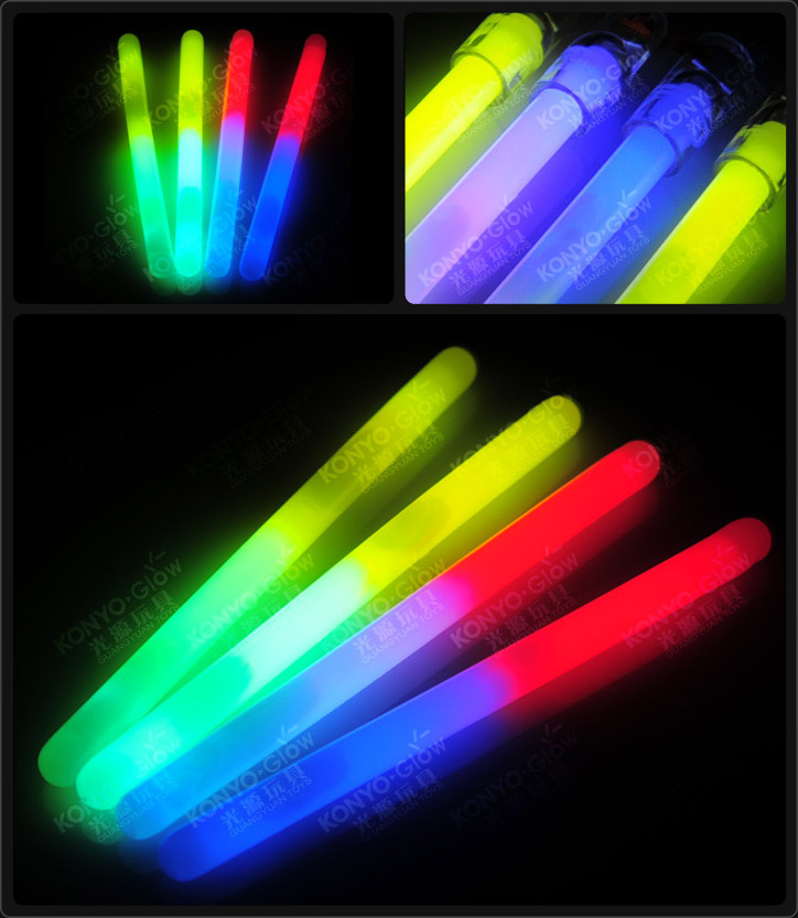 High Bright Double Color Chemical Glow Light Flashing Stick