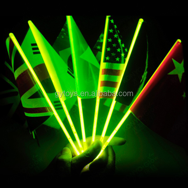 Customizable Fashionable Funny Glow Light Stick Flag For Party