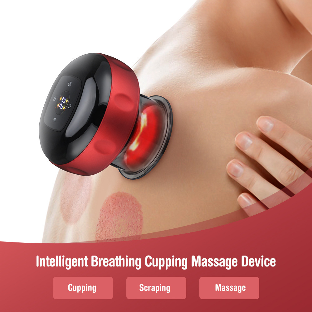 12 gears Smart Dynamic Cupping Therapy Set,Vacuum Cupping Therapy Machine Electric Massager scraping Electric cupping