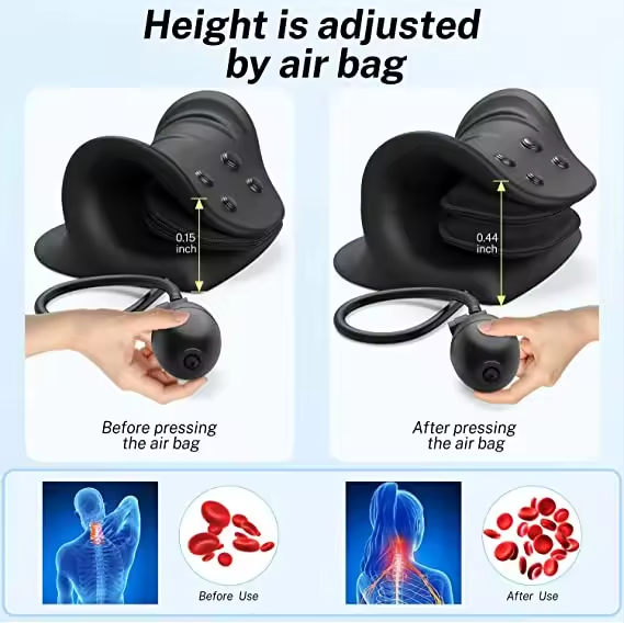 Hot Sale C-Curve Neck Stretcher Physical Therapy Cervical massage pillow neck Traction Device for Neck Pain Relief massage tools