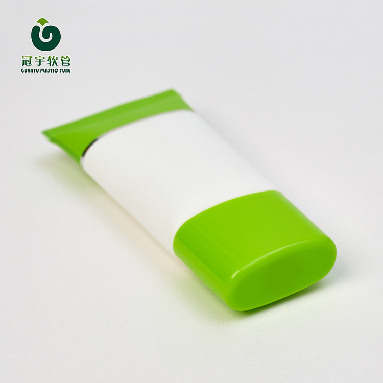 100ml PCR Soft tube sunscreen cosmetic tube makeup Plastic tube with center flow twist cap sugarcane