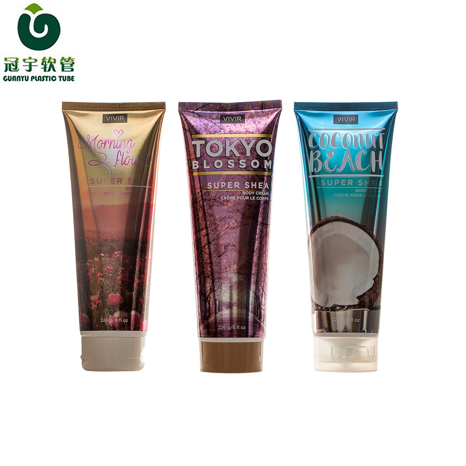 200ml glossy labeling cosmetic plastic tube for Shampoo Conditioner Body Wash Body Lotion packaging