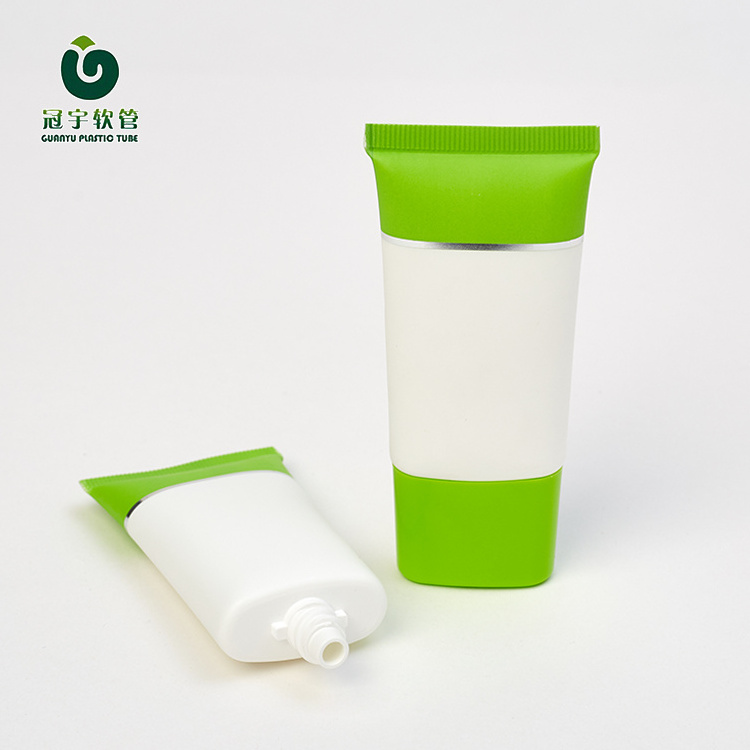 100ml PCR Soft tube sunscreen cosmetic tube makeup Plastic tube with center flow twist cap sugarcane