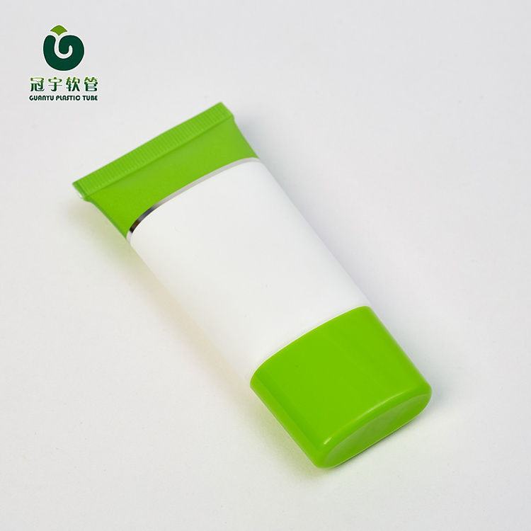 100ml PCR Soft tube sunscreen cosmetic tube makeup Plastic tube with center flow twist cap sugarcane