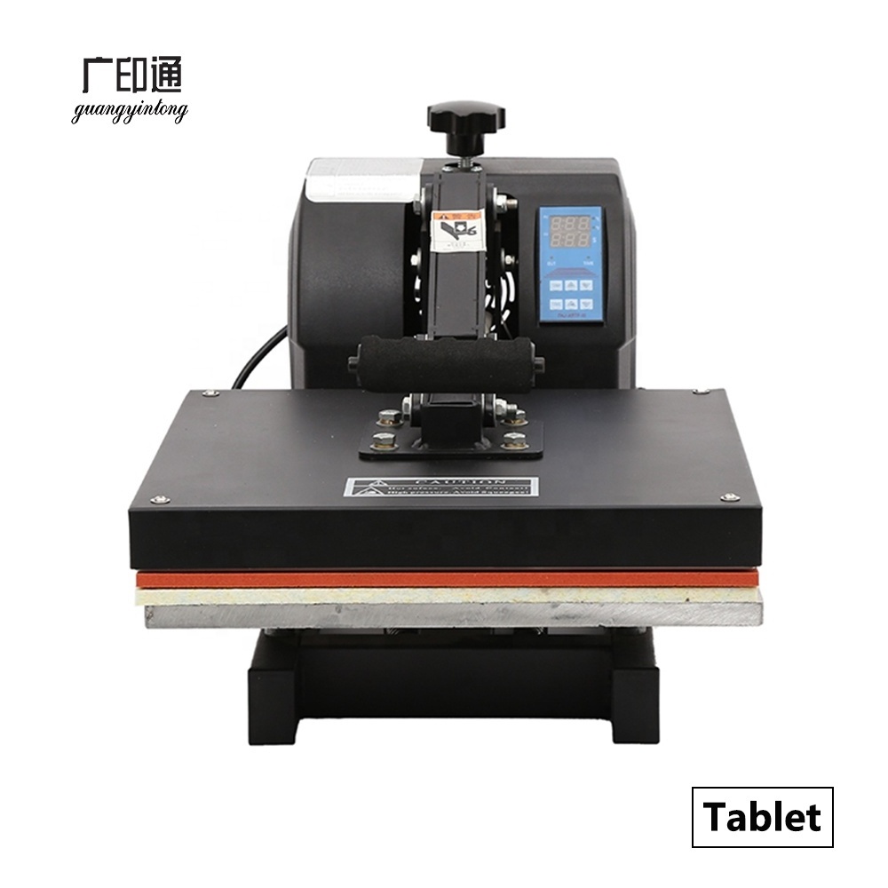 Guangyintong heat press machine good quality very high performance semi automatic machine for printing clothing