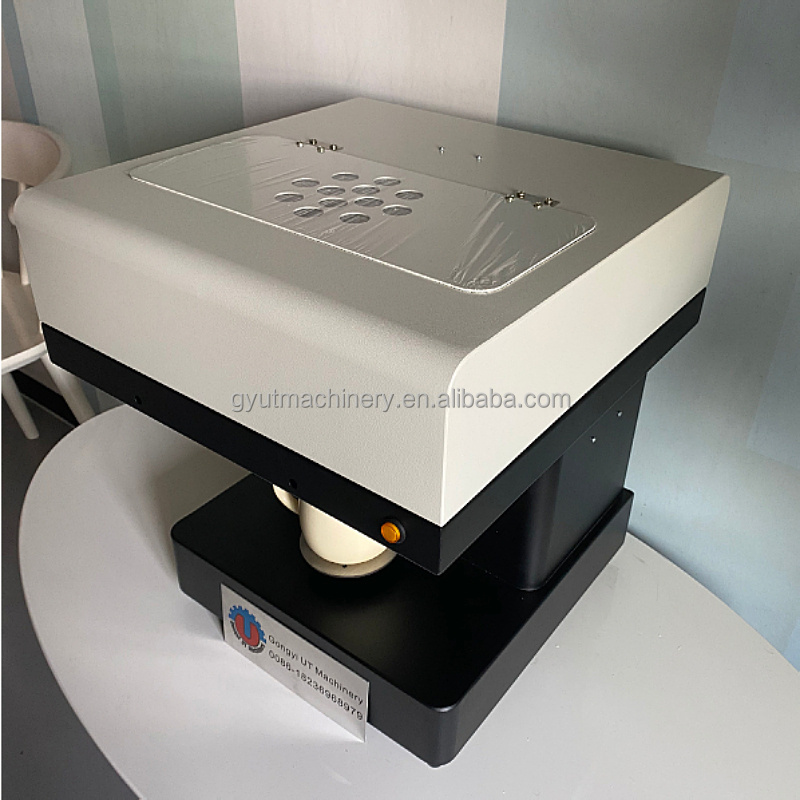 Multi Function Coffee Printer 3d Edible Food Printer for Cake Coffee Printing Machine Inkjet Printers Provided 18 UT Automatic