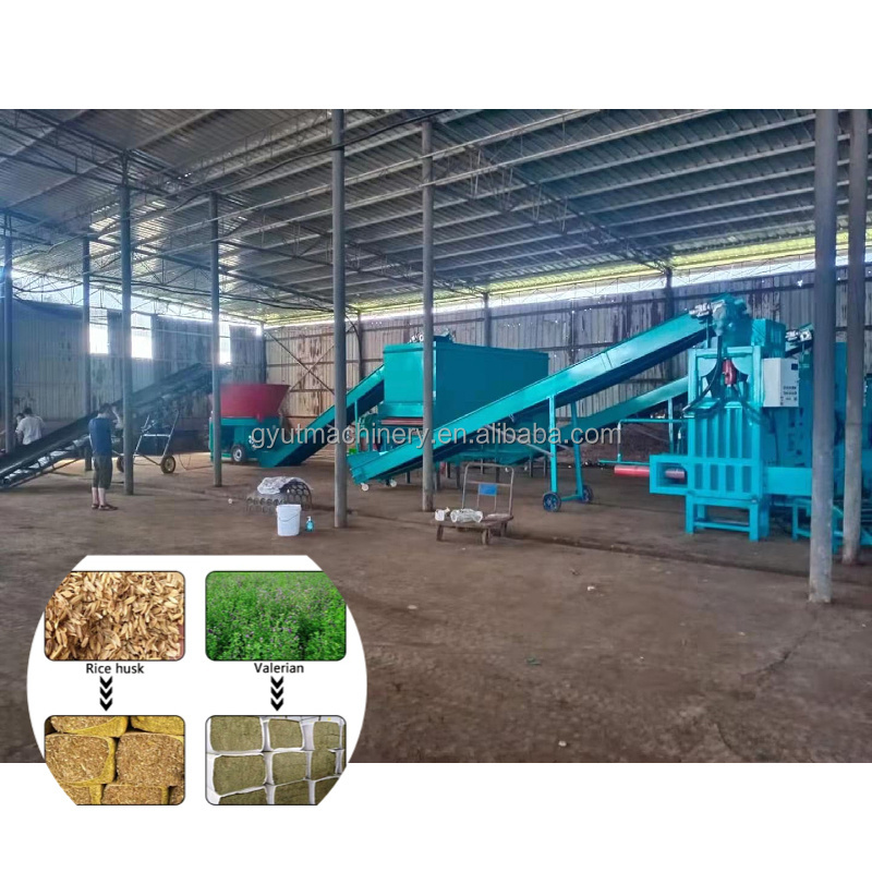 Automatically Rotary Drum Straw Crusher Rotary Baler Shredder machine Silage Bale Grinder Mill