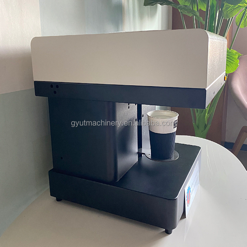 Multi Function Coffee Printer 3d Edible Food Printer for Cake Coffee Printing Machine Inkjet Printers Provided 18 UT Automatic