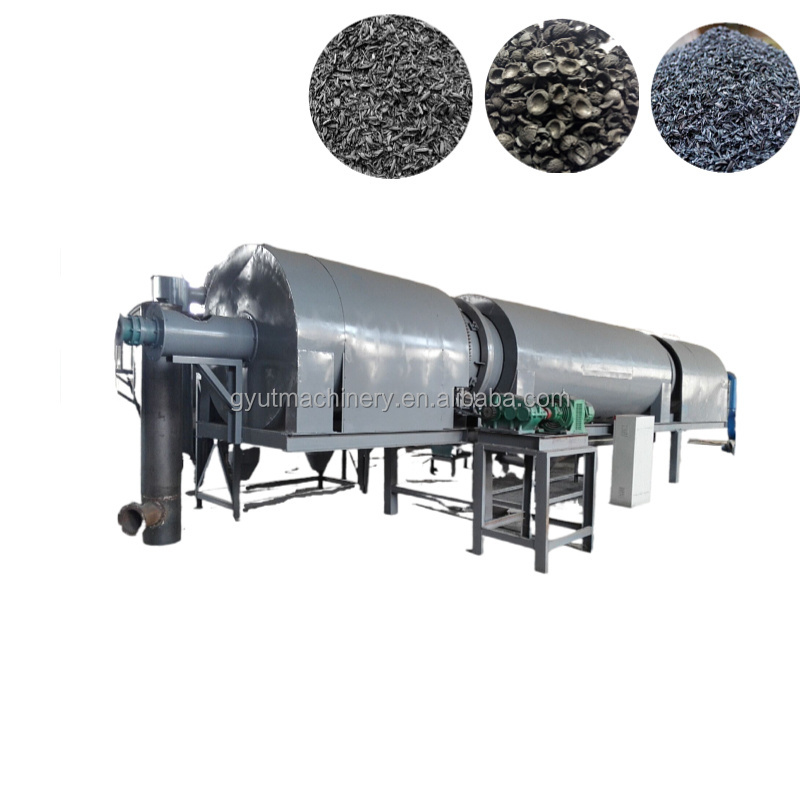 Factory Price Coconut Shell charcoal making machine/Coconut Shell carbonization furnace