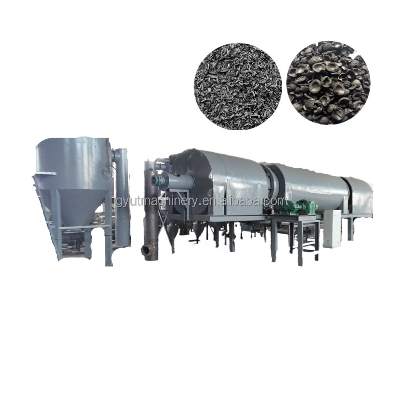 Factory price activated carbon coconut shell charcoal making machine