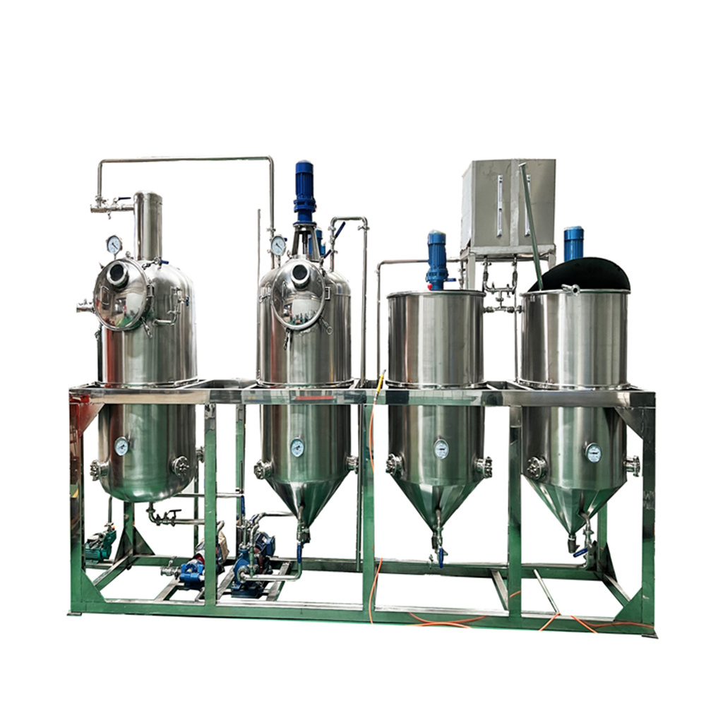 Low cost Recycling Used Engine And Used Motor Regeneration Plant crude edible deodorizing tower oil refining lard machine