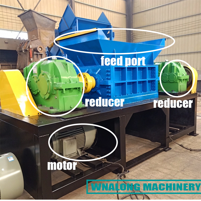 electric motor tyre mobile tire shredders tyre recycling equipment shredder