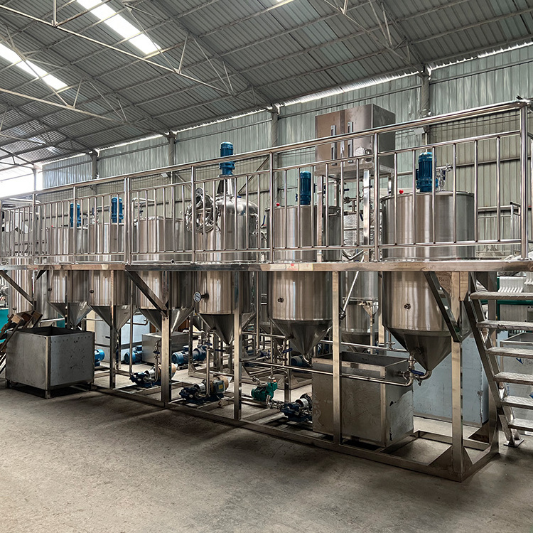 Low cost Recycling Used Engine And Used Motor Regeneration Plant crude edible deodorizing tower oil refining lard machine