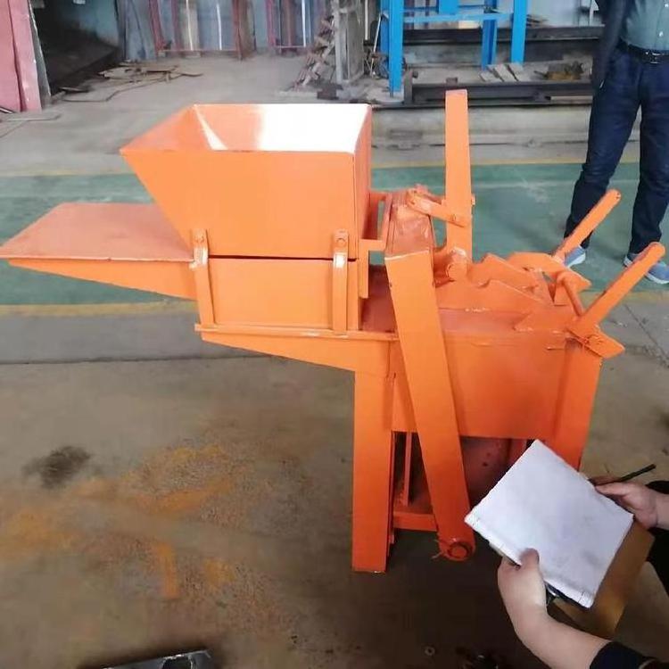 Hot sale clay soil interlocking hand manual brick making machine