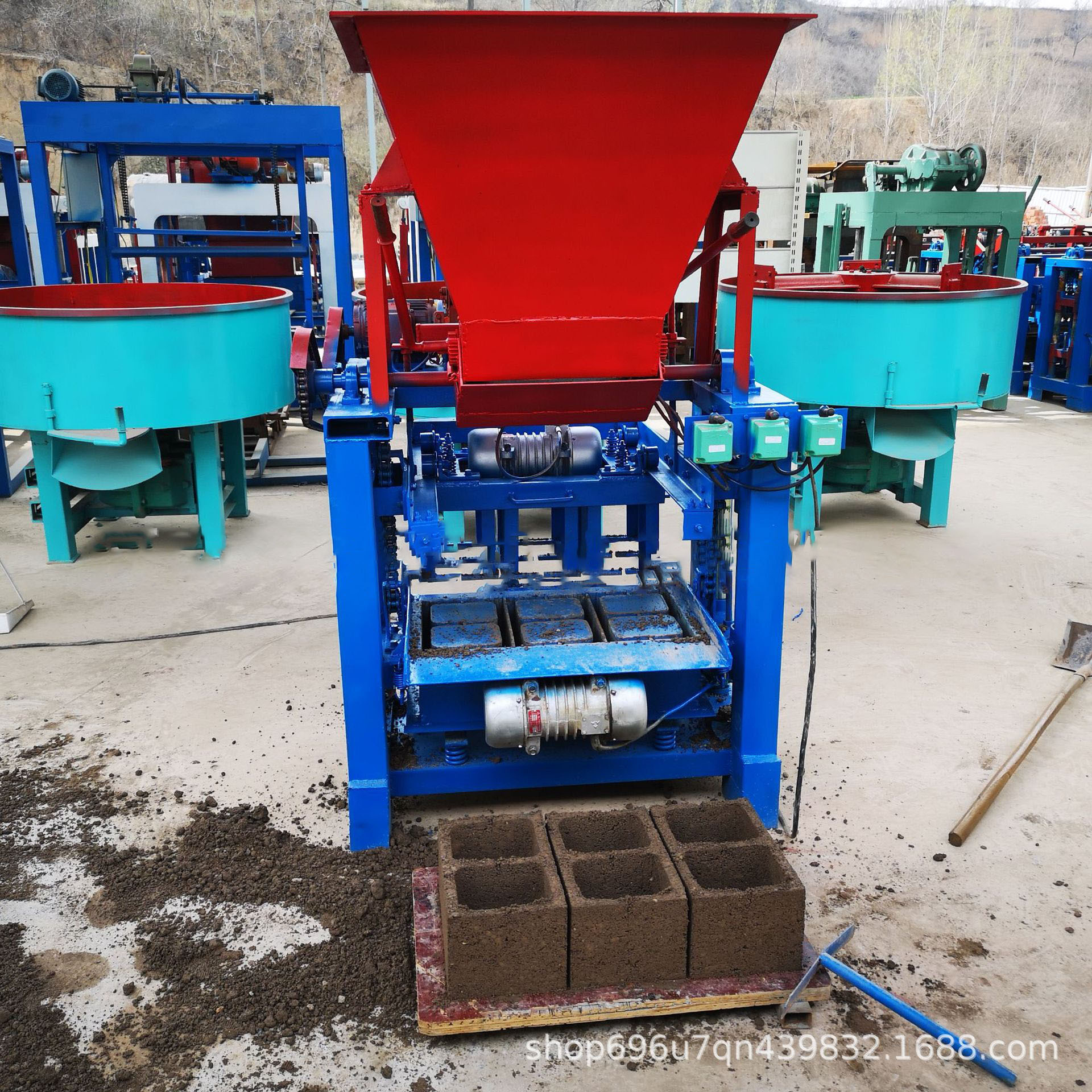 Cheap price qtj4-35B brava used manual with mould paver price hollow lego ecological interlocking brick machines