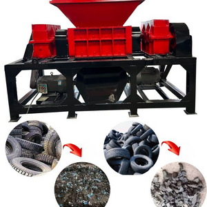 whole waste fully recycling tyre crusher car used mobile tracks portable tire shredder for sale