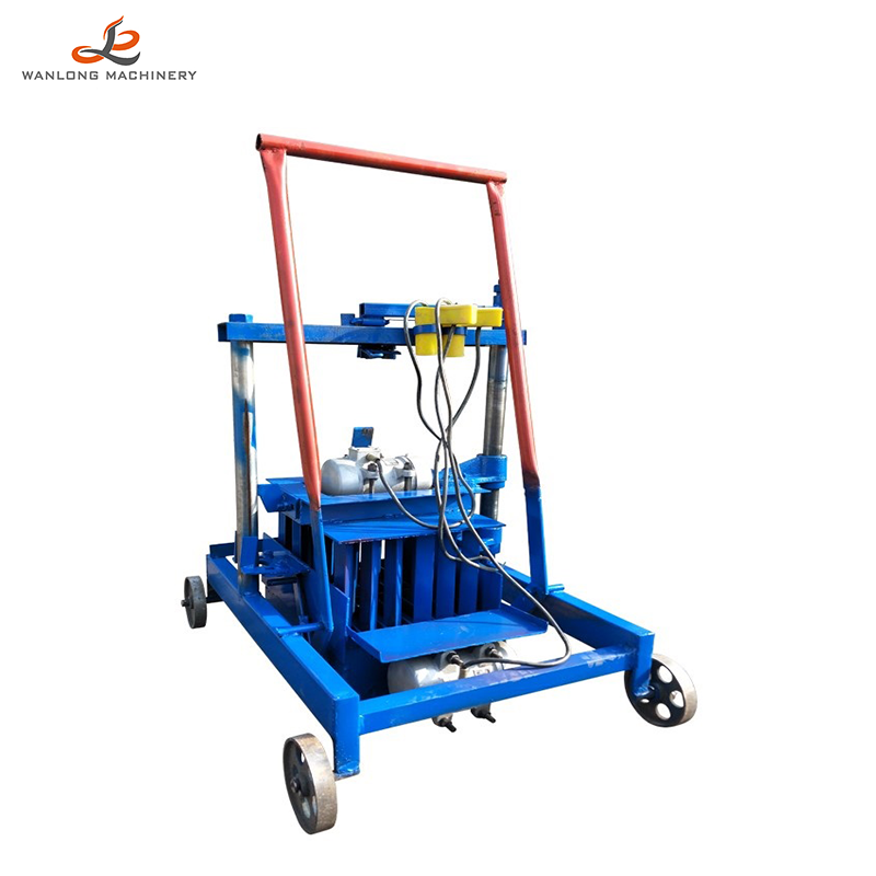 Mobile Manual Hollow Brick Block Maker Concrete Cement Brick Block Making Machine manufacturer lowest Price