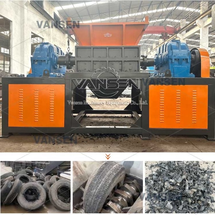 small foam rubber tyre tire plastic waste shredder machine for recycling