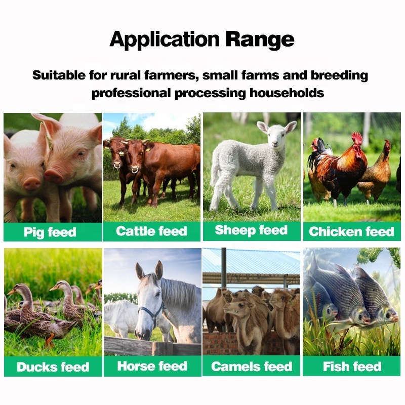 Farm use small animal poultry chickens ducks geese cattle sheep pigs vertical feed grinder and mixer machinery for kenya