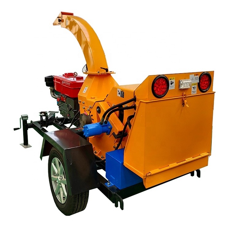 High quality removable diesel wood chipper machine wood log branch crusher cutter machine In Stock