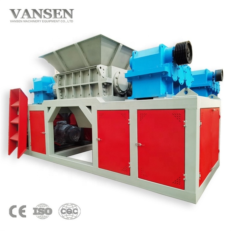 Double shaft animal bone meat crusher shredder machine