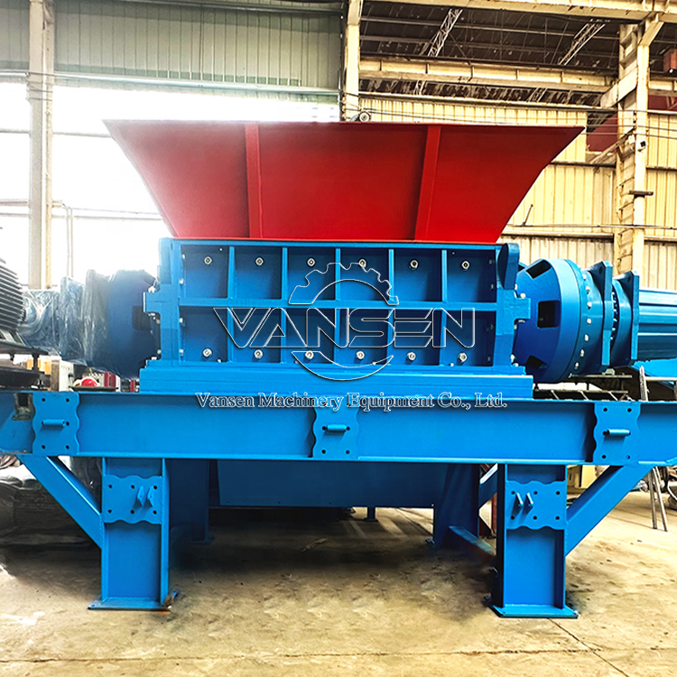 Factory Direct Industrial Scrap Cardboard Metal Plastic Double Shaft Shredder Machine For Recycling Wastes