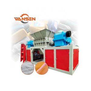 Double shaft soft plastic infusion plastic bottle shredder and crusher machine for sale