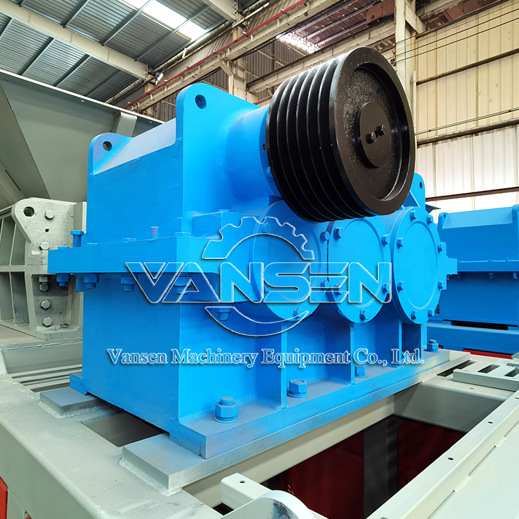 waste tyre recycling equipment shredder tire grinding machine double shaft shredder machine