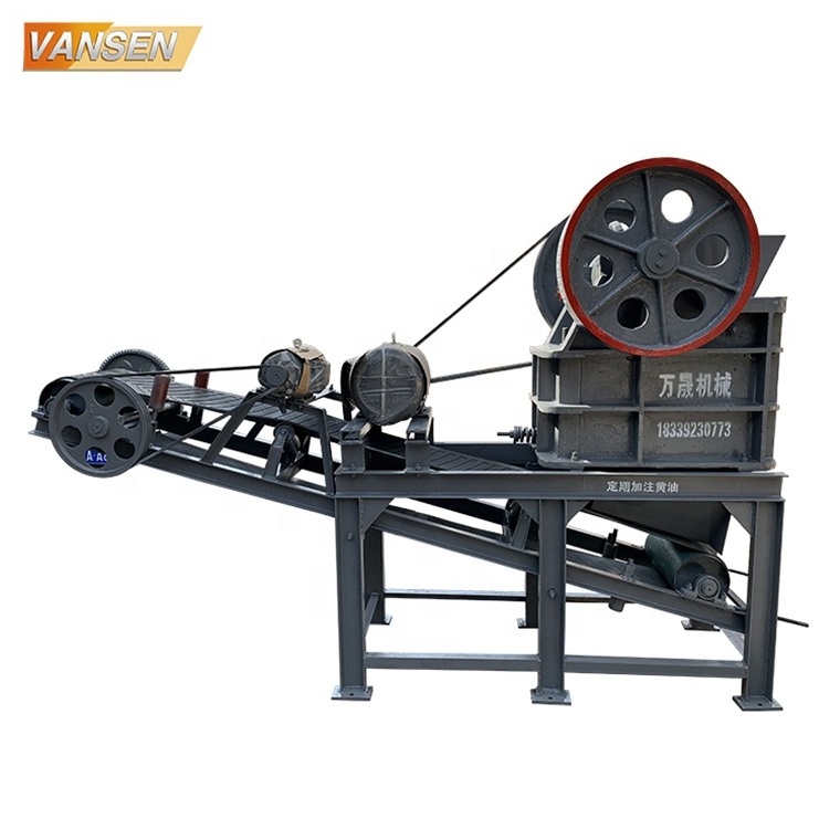 Jaw crusher 10t/hr stone crushing mobile gold ore crusher jaw with screen