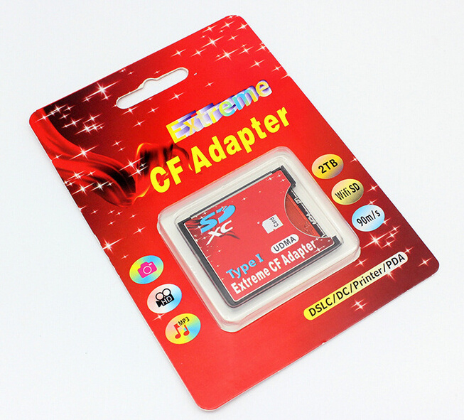 New Higher Quality SD To CompactFlash CF Type II Memory Card reader Adapter CF Card Adapter