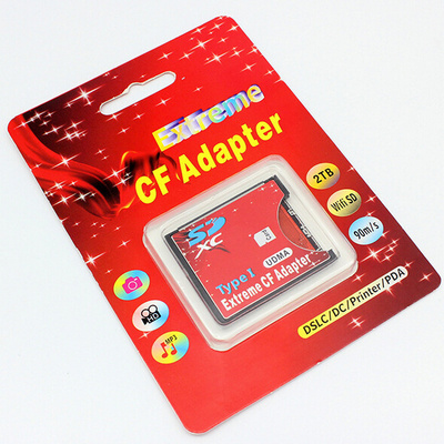 SD card to type 1 Compactflash memory card adapter CF card