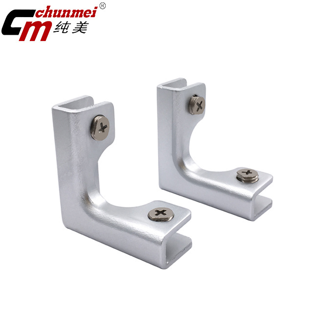 glass corner connector  bracket  aluminium alloy glass clamp