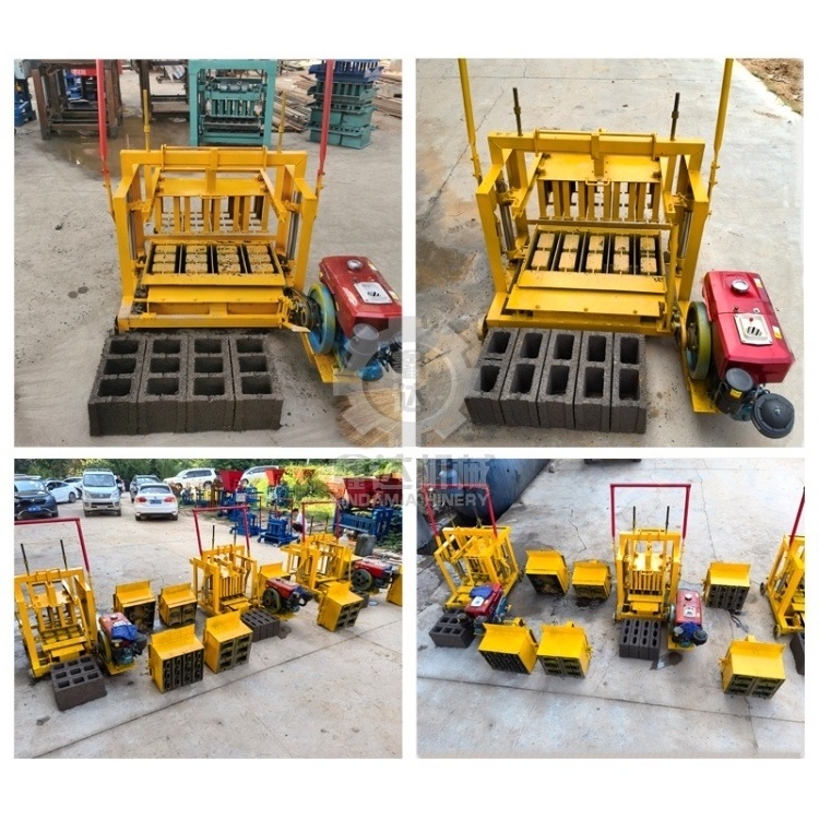 Small Scale Hot Selling Cheap Manual Interlocking Block Molding Cement Hollow Paving Brick Making Machine Price For Sale