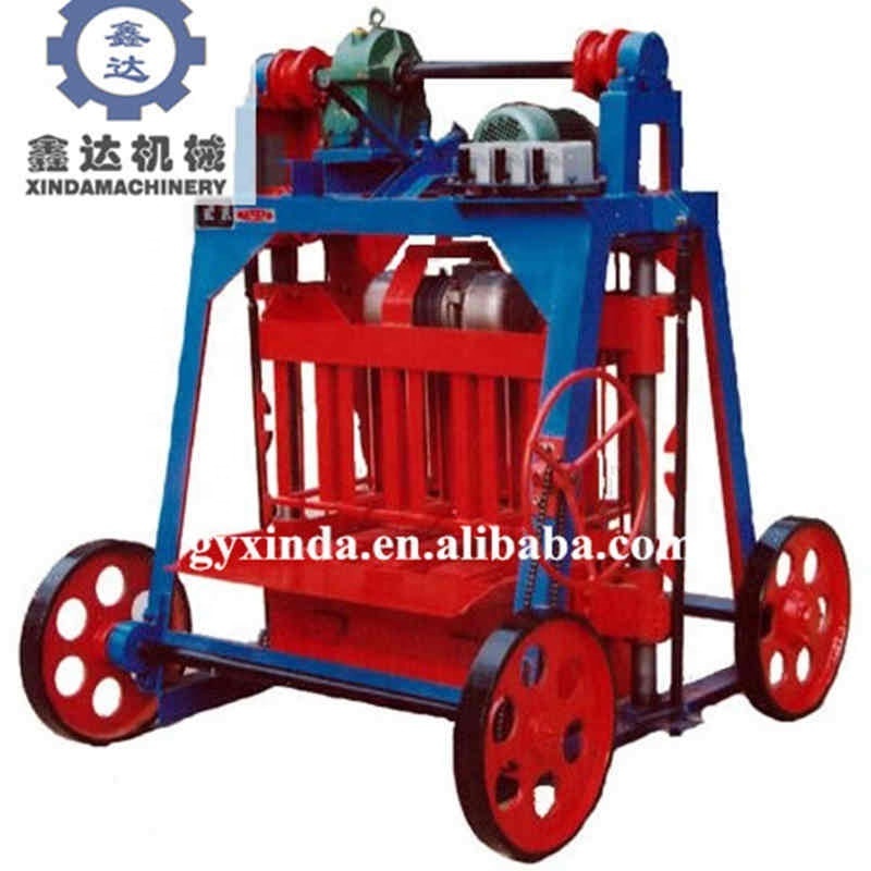 Mobile get profits maquina bloquera press to make bricks mobile concrete hollow block making machine