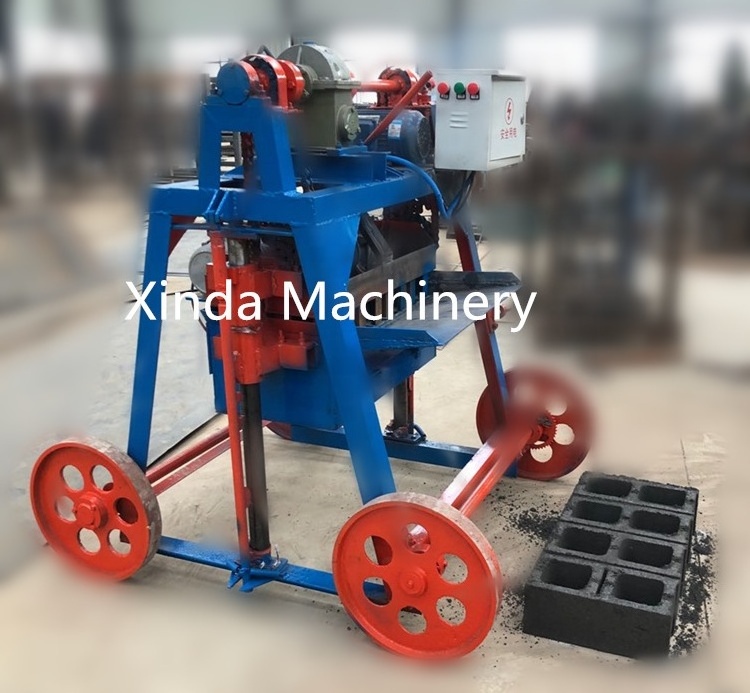 Mobile get profits maquina bloquera press to make bricks mobile concrete hollow block making machine