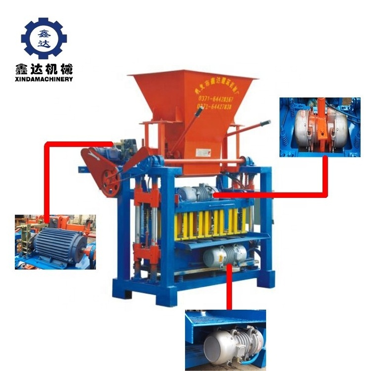 High Pressure Manual Press Interlocking Brick Paver Block Making Machine