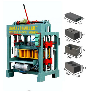 sand lime face brick making machine factory price south africa mini concrete block brick qmr2-40 manual hollow block maker