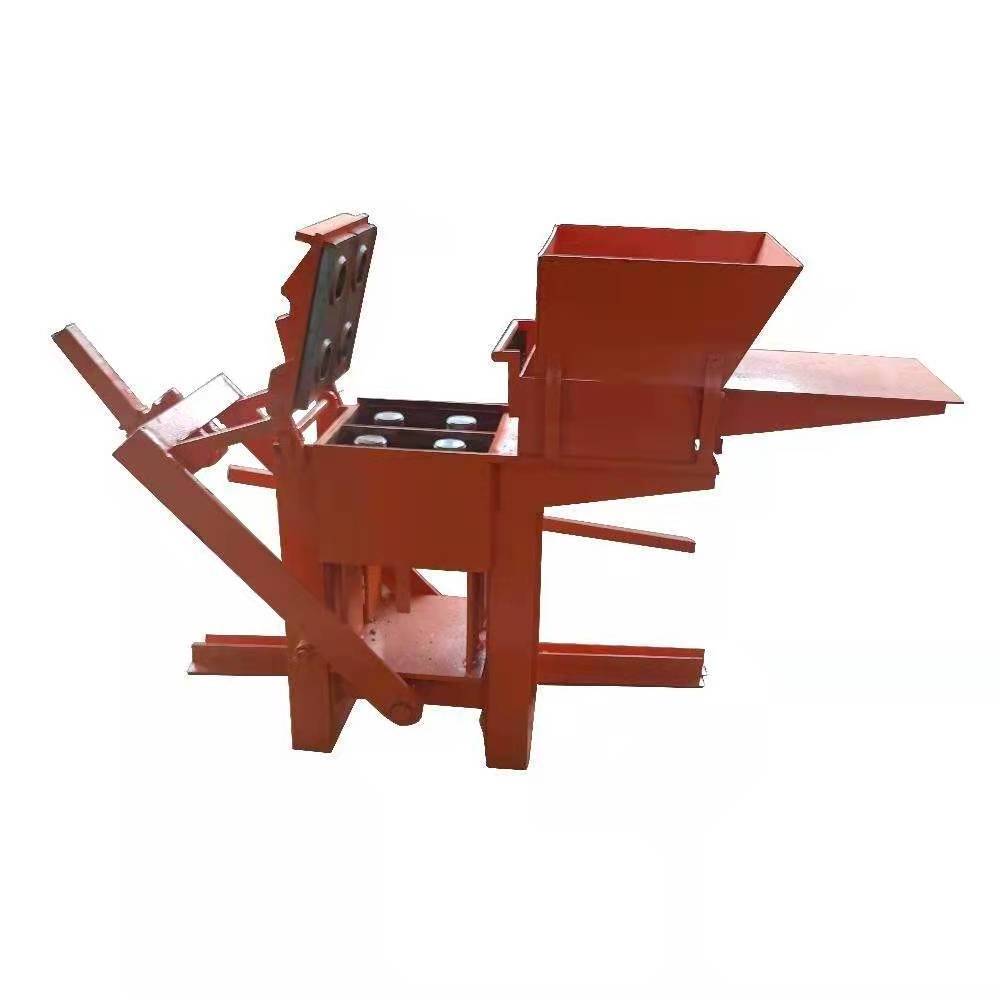 Clay interlocking brick earth block making machine manual compressed soil  clay  brick making machine