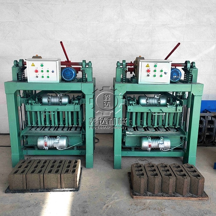 sand lime face brick making machine factory price south africa mini concrete block brick qmr2-40 manual hollow block maker