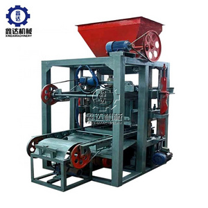 lowest price blocking cement brick machinery concrete interlocking block making machine 4-24 hollow brick making machine