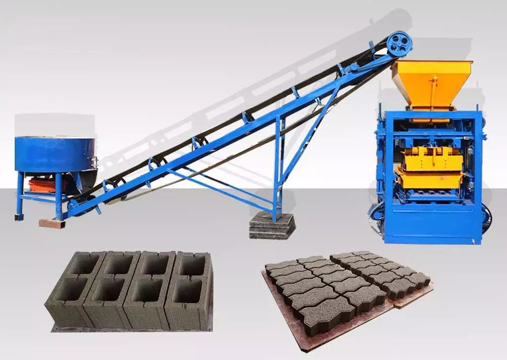 Wholesale Price semi-automatic cement block Brick Making Machine in Ghana 4-24 brick maker