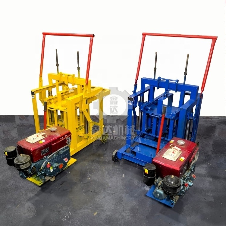 Small Scale Hot Selling Cheap Manual Interlocking Block Molding Cement Hollow Paving Brick Making Machine Price For Sale