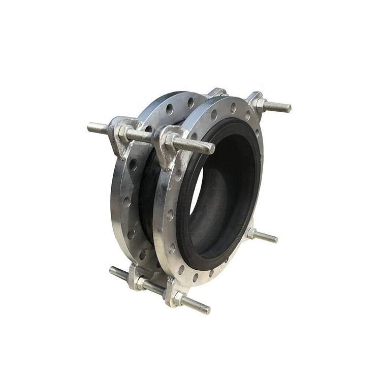 Factory stainless steel flange flexible pipeline connector rubber bellow pipe compensator dn150 flanged rubber expansion joint