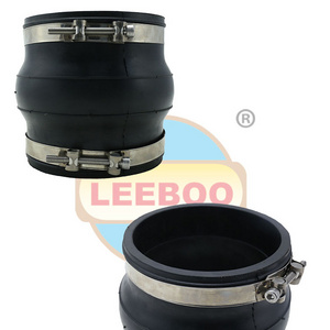 Dn160 Pvc pipe flexible coupling Clamp type rubber expansion joint for plastic pipes