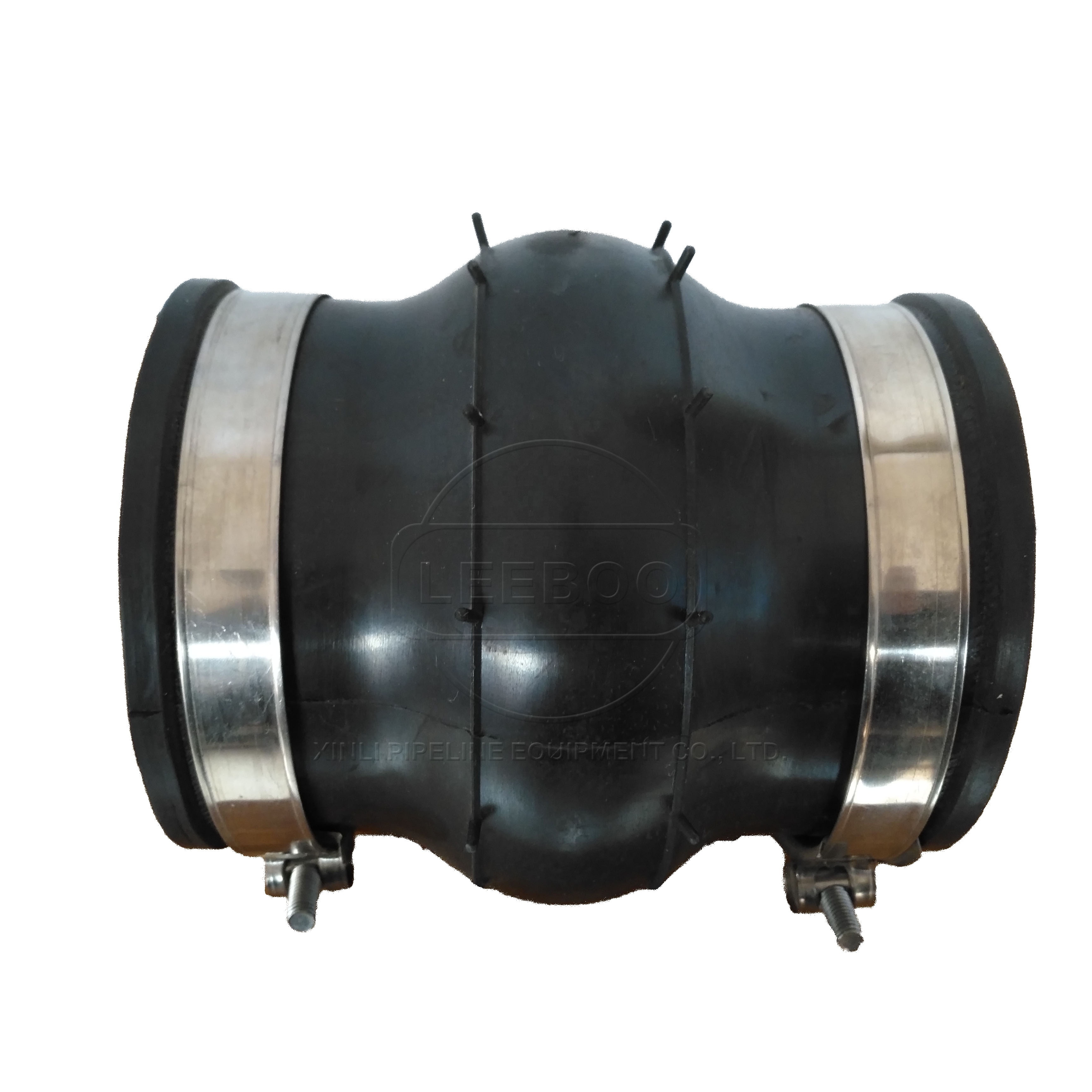 Dn160 Pvc pipe flexible coupling Clamp type rubber expansion joint for plastic pipes